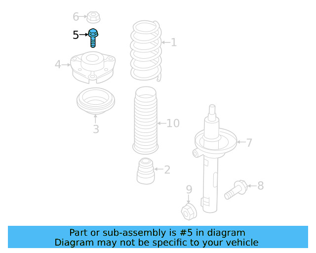 Strut Mount Bolt N-912-464-01 - View 16