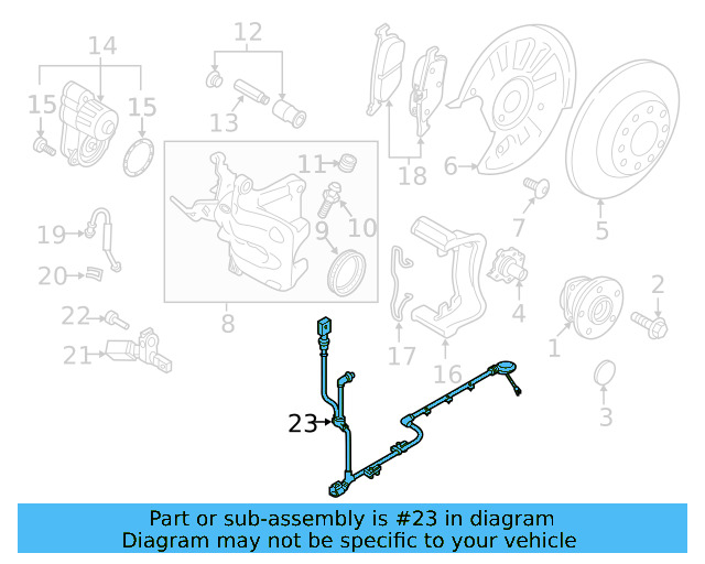ABS Sensor Wire 8V0-927-902-F - View 4