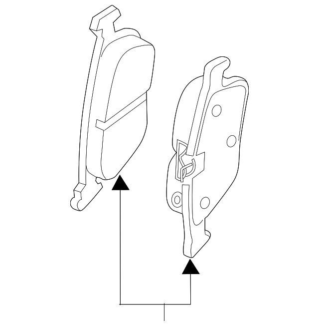 Brake Pads Rear 5Q0-698-451-AK - View 2