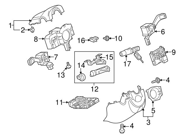Ignition Switch 1K0-905-849-B - View 17
