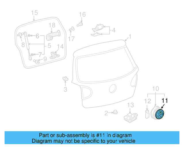 Gasket 1K0-827-634 - View 10