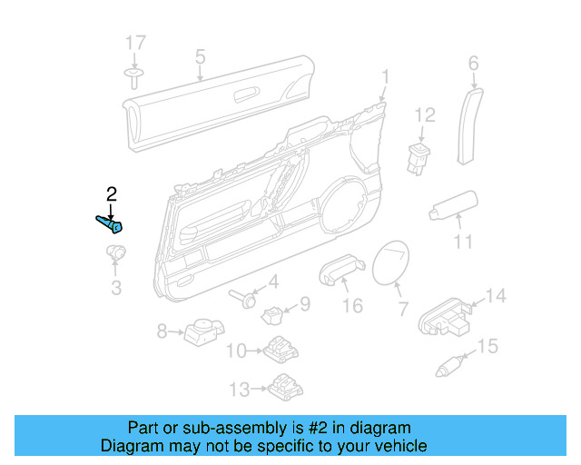 Door Trim Panel Nut 1C0-868-143 - View 3