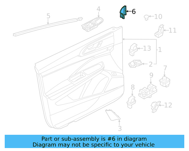 Corner Trim 2GJ-837-637-9B9 - View 4