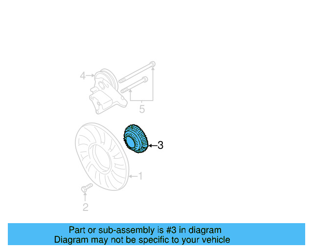 Fan Clutch 078-121-350-A - View 3