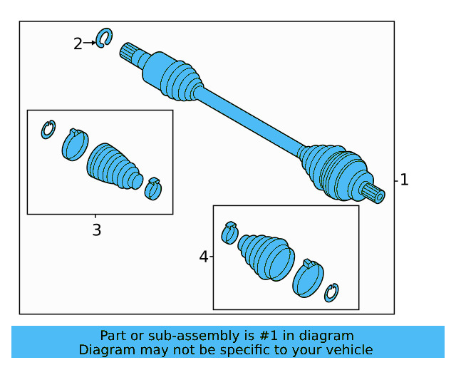 Axle Assembly 1EK-501-203 - View 3