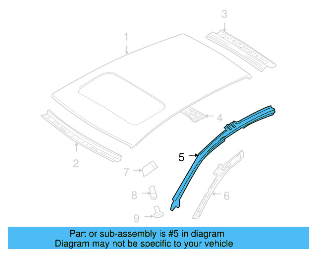 Drip Rail 1K5-809-437-A - View 3