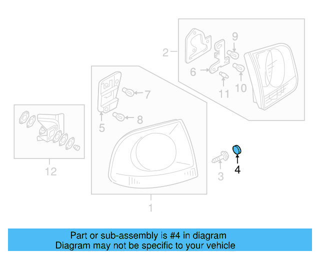 Tail Lamp Assembly Screw N-907-850-02 - View 6