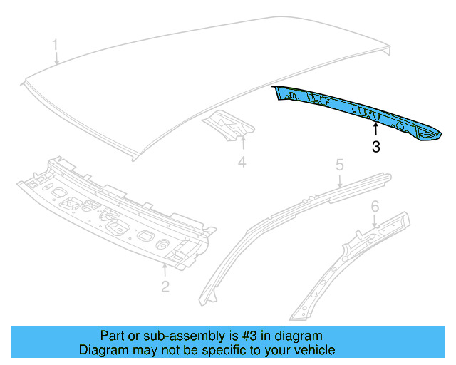 Rear Header 5C6-817-163 - View 2