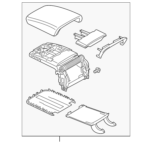 Armrest Assembly 1K0-864-207-E-4QG - View 2