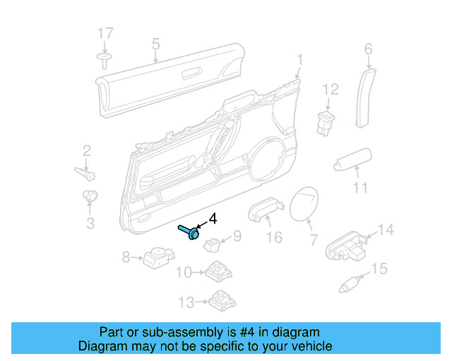 Door Trim Panel Screw N-908-298-03 - View 17