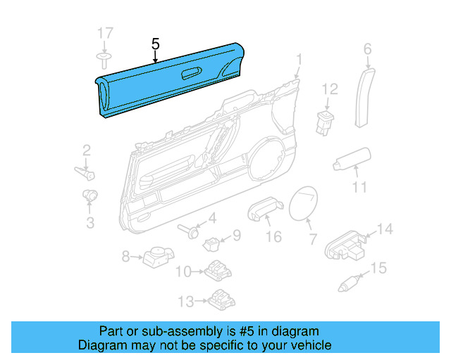 Upper Trim Panel (Unpainted) 1c0868084gru