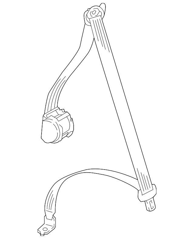 Lap & Shoulder Belt 3CN-857-805-RAA - View 3