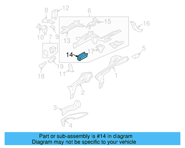 Side Member 1J0-803-105-B - View 5