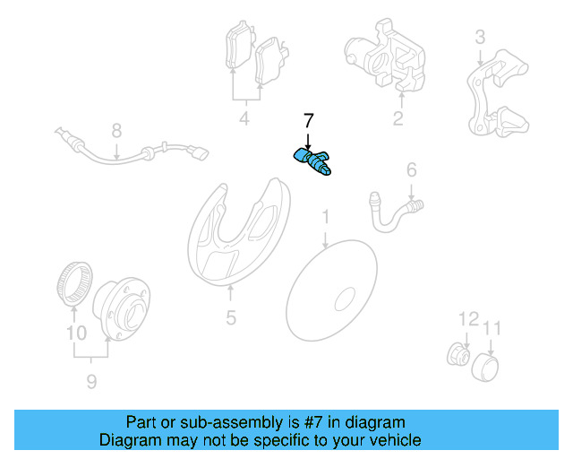 Caliper Mount Bracket 1H0-615-425 - View 5