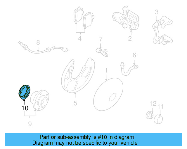 Rear Sensor Ring 1J0-614-149 - View 18