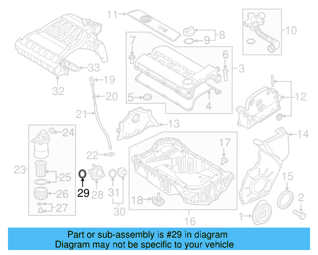 Engine Oil Cooler O 038-117-070-A - View 30