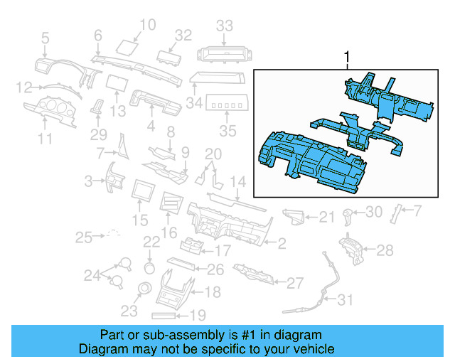 Instrument Panel 7B0-857-011-A - View 3