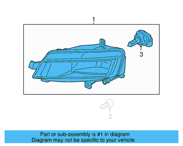 FOG LAMP left side 5G0-941-661-K - View 2
