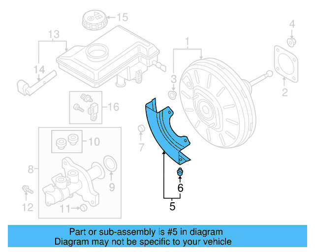 Heat Shield 5Q1-612-163-A - View 3