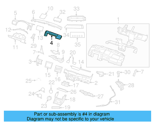 Upper Pad 7B0-857-009-DK5 - View 3