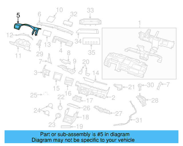 Upper Pad 7B0-857-007-XD1 - View 3