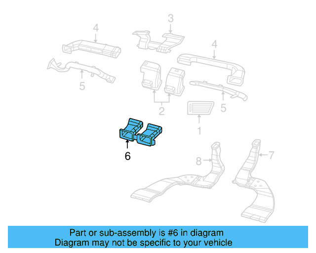 Louver 7B0-819-704-DK5 - View 7