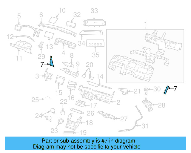 End Cap 7B0-857-085-XT1