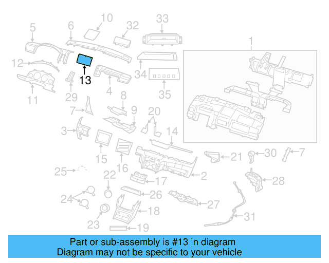 Radio Bezel 7B0-857-233-XD1 - View 3