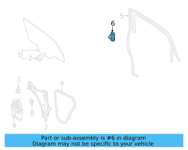 Frame Molding Clip 6R4-837-732-A - View 4