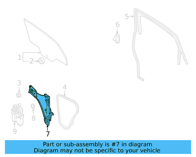 Window Regulator 561-839-461-F - View 5