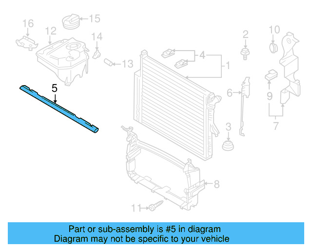 Seal Strip 7L0-121-345 - View 7