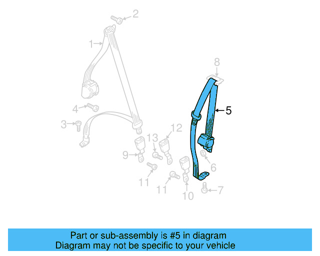 Front Belt Assembly Bracket 3CN-857-155 - View 11