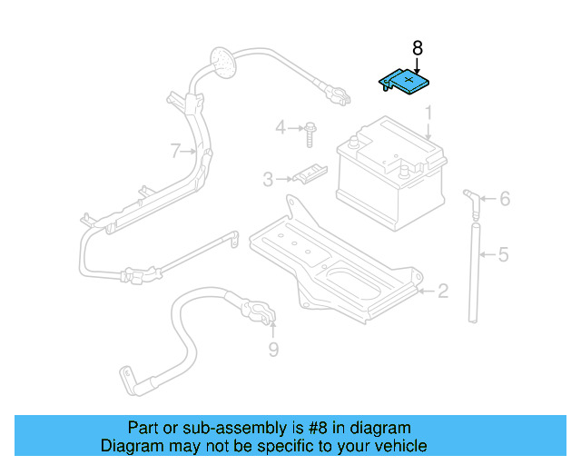 Positive Cable Cap 8D0-915-429