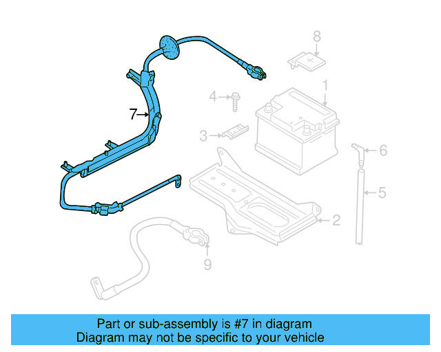 Battery Cable 3B1-971-225-C