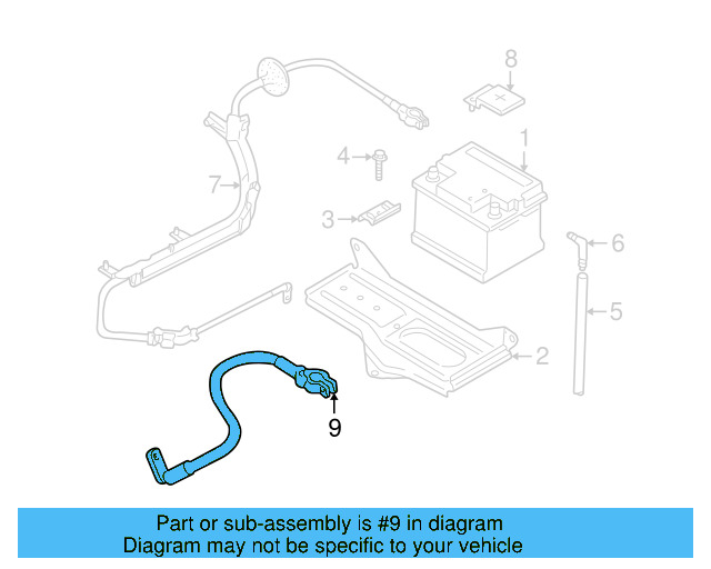 Positive Cable 8D1-971-225-T - View 5
