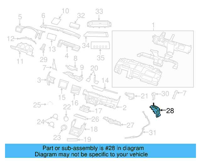 Gear Shift Assembly 7B0-713-105-D - View 3