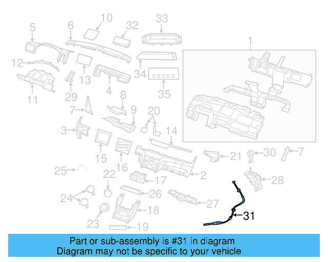 Shift Control Cable 7B0-713-265-F - View 4
