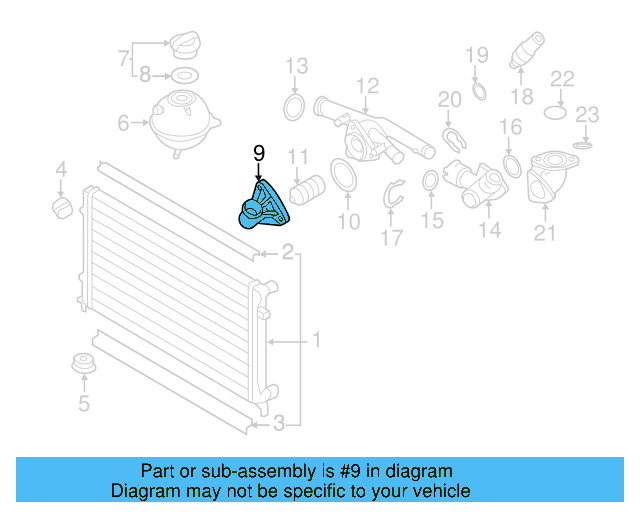 Thermostat Cover 03H-121-121-C - View 6