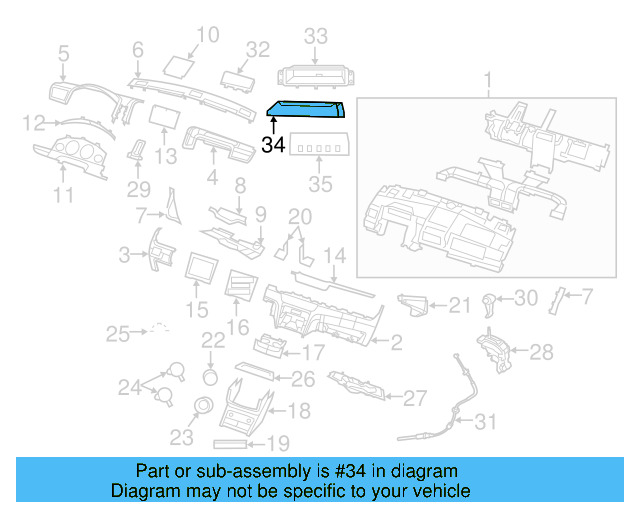 Upper Trim 7B0-857-202-XD1 - View 7