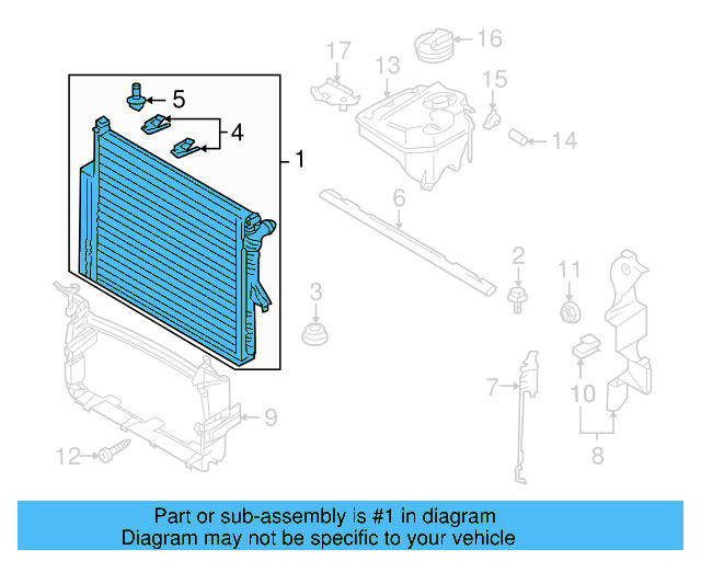 Radiator 7L0-121-253-A - View 11