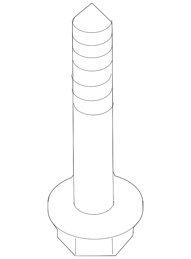 Engine Mount Support Bracket Bolt N-107-848-01 - View 9