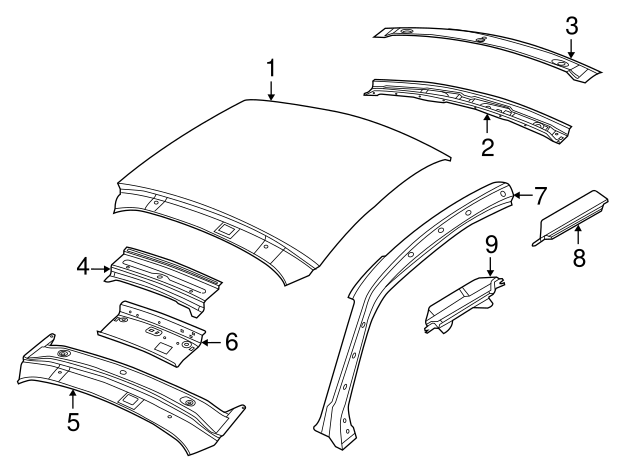 Roof Reinforced 5C5-817-249
