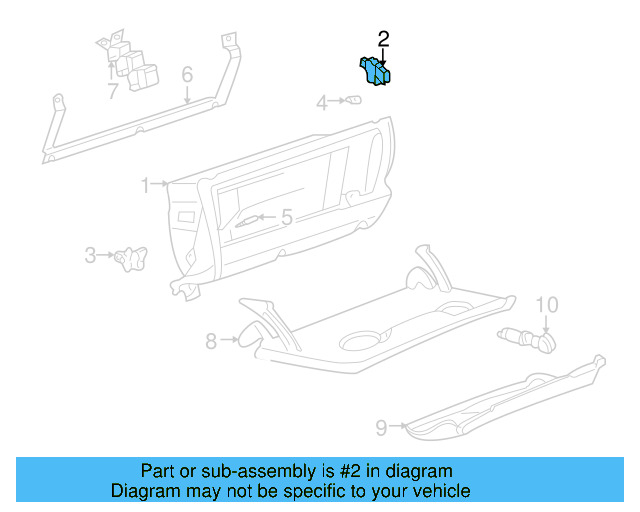 Glove Box Stop 3B1-858-309-B - View 12