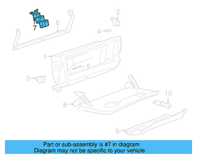 Glove Box Frame Support 3B1-880-687 - View 18