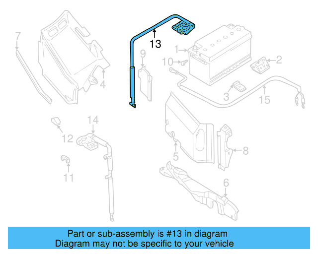 Positive Cable 701-971-228-B - View 3