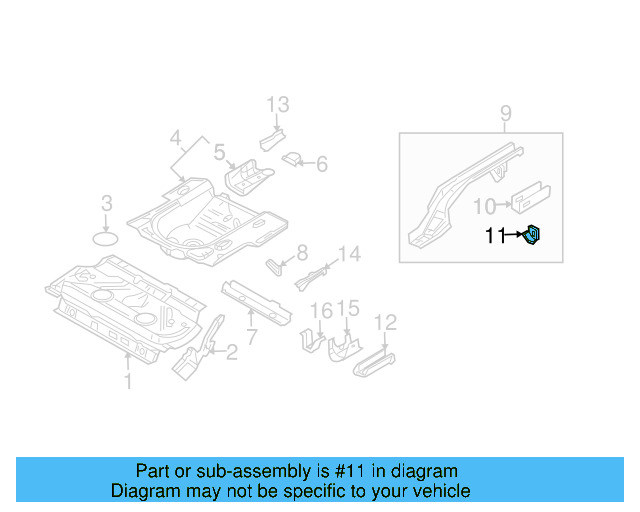Repair Panel Mount 1J0-803-215-A - View 3