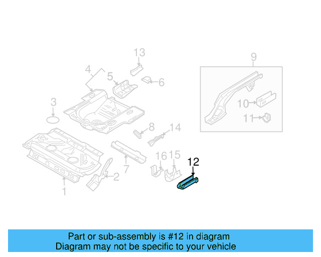Exhaust Muffler Bracket 1J0-253-144-Q - View 14