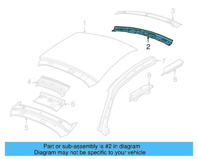 Header Panel 5C5-817-123-E - View 8