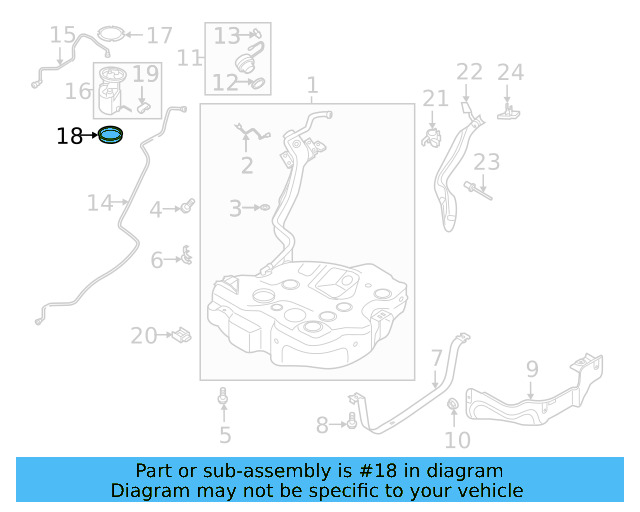 Fuel Pump Assembly Seal 1J0-919-133-B - View 32