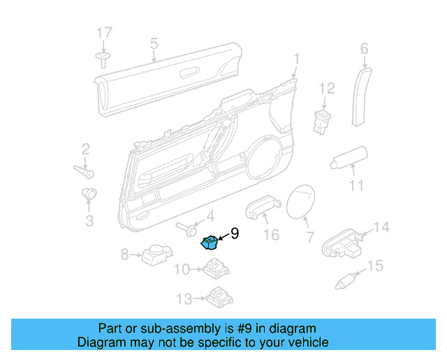 Window Switch 1Y1-959-851-A-2QL